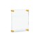Azar Displays Floating Acrylic Wall Frame with Gold Stand Off Caps 105514-GLD - alternate 1
